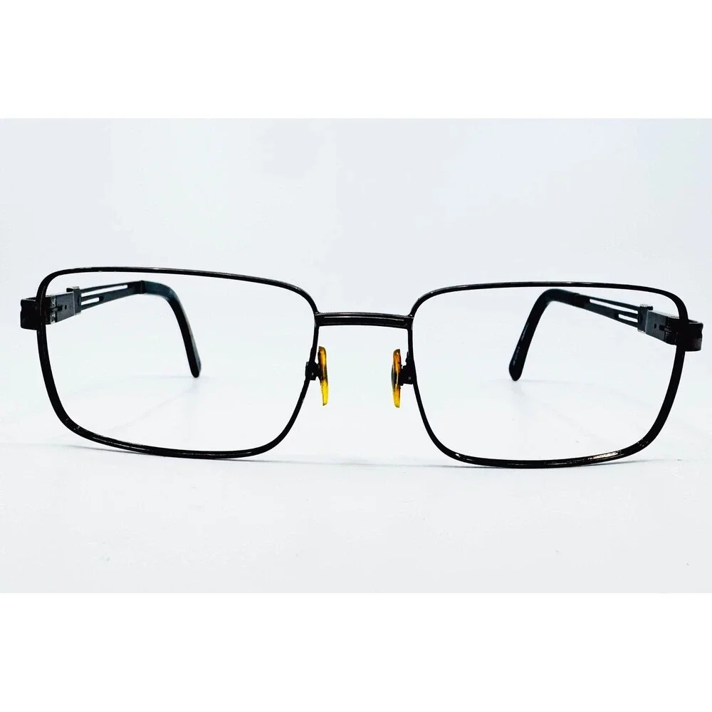 Bulova Parkhill Eyeglass Frames Mens Gunmetal Rectangular 58-18-150 58mm